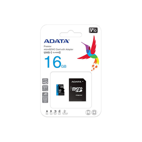 ADATA Premier MicroSD HC Class 10 16GB Memory Card 4