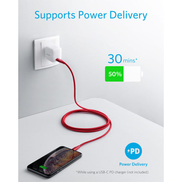 Anker A8652 PowerLine II USB C to Lightning Cable 1