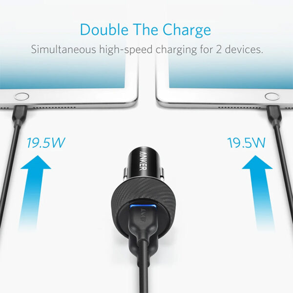 Anker PowerDrive Speed 2 39W QC 3.0 Dual Port Car Charger 6