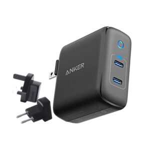Anker PowerPort III 2 Port 60W Max Travel Charger with Worldwide Plug Set