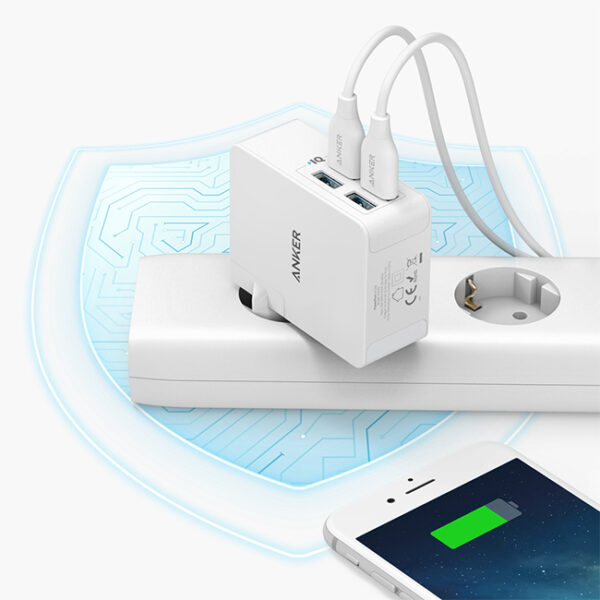 Anker PowerPort Lite 27W Power IQ 4 Ports USB Wall Charger 3