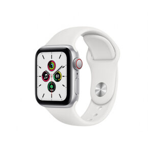 Apple Watch SE 40MM Silver Aluminum GPS Cellular White Sport Band