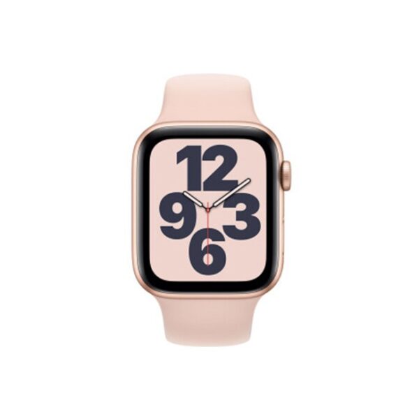 Apple Watch SE 44MM Gold Aluminum GPS Pink Sand Sport Band 1