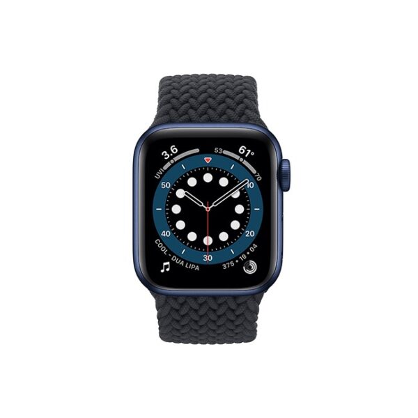 Apple Watch Series 6 42MM Blue Aluminum GPS Braided Solo Loop