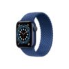 Apple Watch Series 6 42MM Blue Aluminum GPS Braided Solo Loop Atlantic Blue
