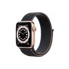 Apple Watch Series 6 42MM Gold Aluminum GPS Sport Loop Charcoal