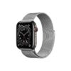 Apple Watch Series 6 42MM Graphite Stainless Steel GPS Cellular Milanese Loop silver