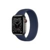 Apple Watch Series 6 42MM Graphite Stainless Steel GPS Cellular Solo Loop deep navy