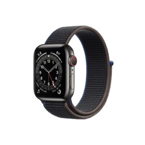 Apple Watch Series 6 42MM Graphite Stainless Steel GPS Cellular Sport Loop charcoal
