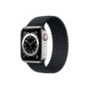 Apple Watch Series 6 42MM Silver Stainless Steel GPS Cellular Braided Solo Loop Charcoal