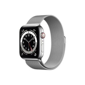 Apple Watch Series 6 42MM Silver Stainless Steel GPS Cellular Milanese Loop silver