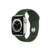Apple Watch Series 6 42MM Silver Stainless Steel GPS Cellular Sport Band Cyprus Green
