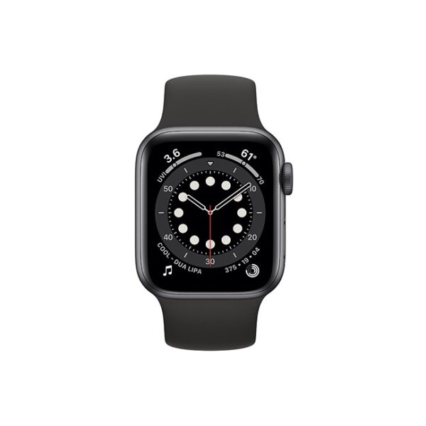 Apple Watch Series 6 42MM Space Gray Aluminum GPS Black Solo Loop 1