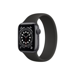 Apple Watch Series 6 42MM Space Gray Aluminum GPS Black Solo Loop