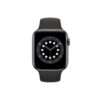 Apple Watch Series 6 42mm Space Gray Aluminum GPS Black Sport Band 1