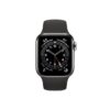 Apple Watch Series 6 44MM Graphite Stainless Steel GPS Cellular Black Sport Band 1