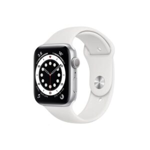Apple Watch Series 6 44MM Silver Aluminum GPS White Sport Band