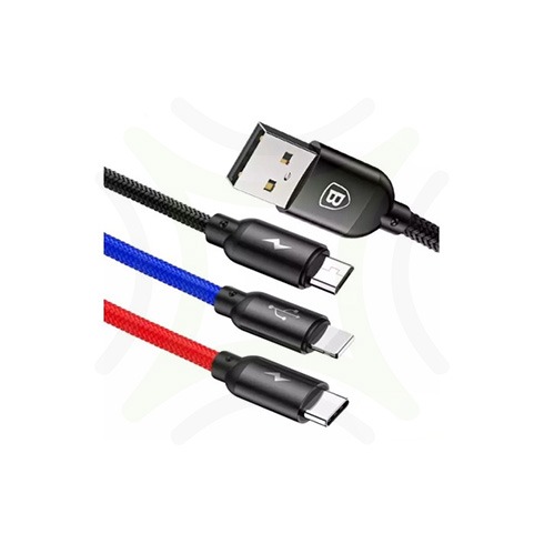 Baseus 3in1 cable primary color 01
