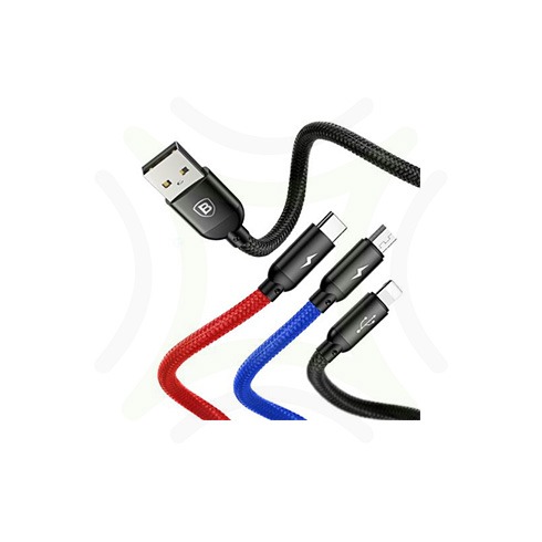 Baseus 3in1 cable primary color 03