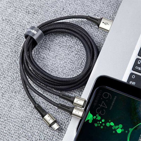 Baseus Caring 3 in 1 USB Data Cable 01