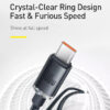 Baseus Crystal Series 100W Fast Charging Type C Cable 1