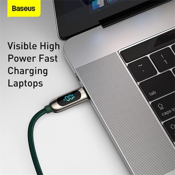 Baseus Digital Display Fast Charging Type C to Type C Cable 2