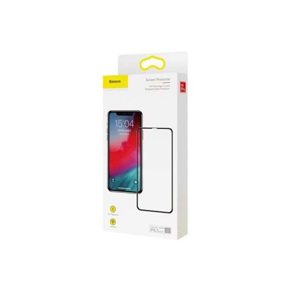 Baseus Full Coverage Curved Tempered Glass for iPhone XS Max Box