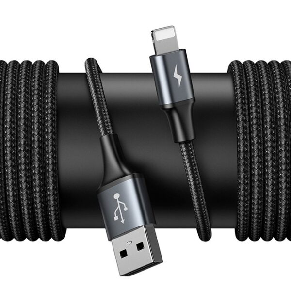 Baseus Special Data Cable for Car Backseat Lightning Dual USB Hub 4