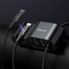 Baseus Special Data Cable for Car Backseat Lightning Dual USB Hub 6