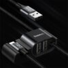 Baseus Special Data Cable for Car Backseat Lightning Dual USB Hub 7