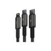 Baseus Tungsten Gold 3 in 1 Fast Charging Data Cable