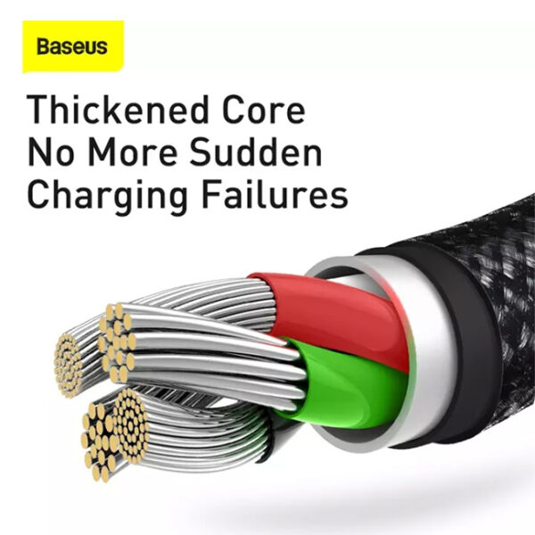 Baseus Tungsten Gold 3 in 1 Fast Charging Data Cable 6
