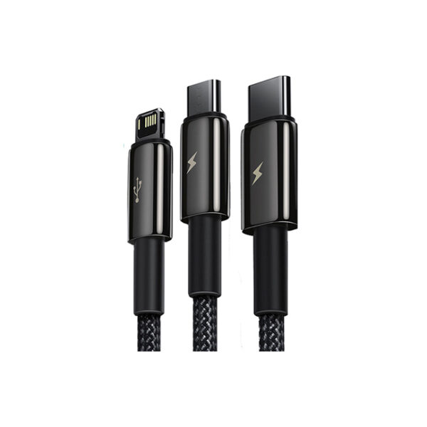 Baseus Tungsten Gold 3 in 1 Fast Charging Data Cable