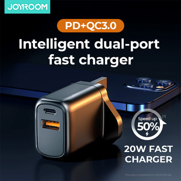 Joyroom L QP203 20W PD QC3.0 Dual Port Travel Adapter 1