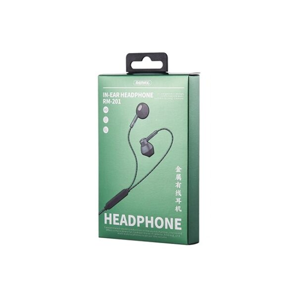 Remax RM 201 Wired Earphones Box