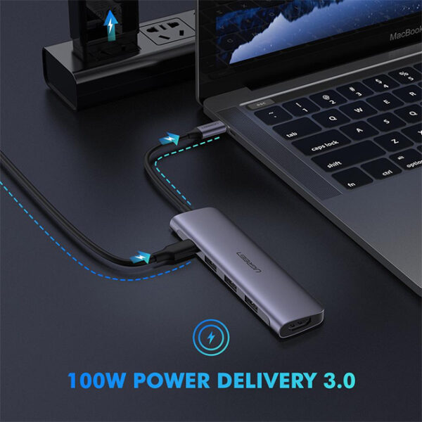UGREEN 50209 5 in 1 USB C with 4K HDMI Multifunctional Adapter 04