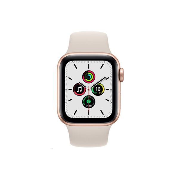 Apple Watch SE 44MM Gold Aluminum GPS – Starlight Sport Band 2