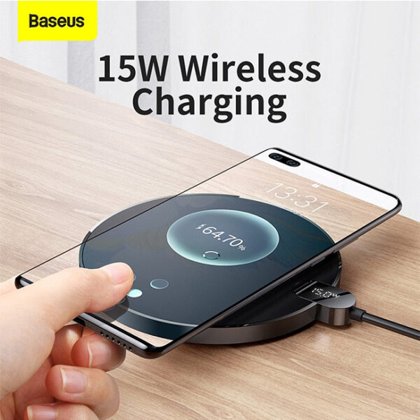 Baseus 15W Digital LED Display Gen 2 Wireless Charger 3