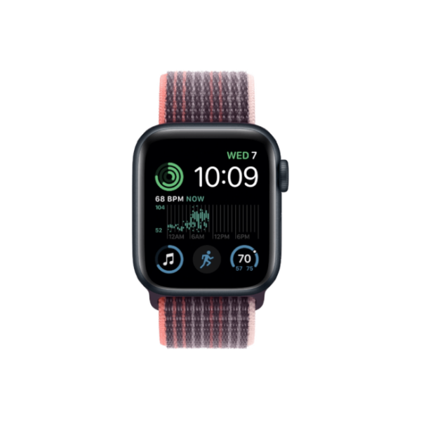 Apple Watch SE 2nd Gen 40MM Midnight Aluminum GPS – Elderberry Sport Loop Band 1