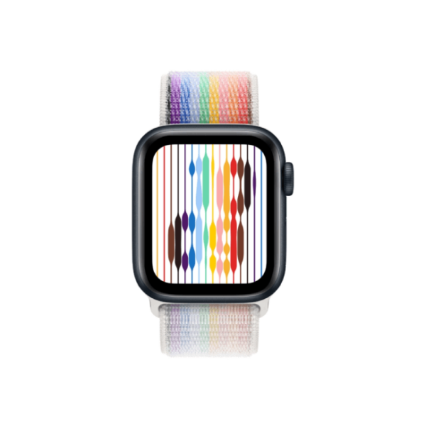 Apple Watch SE 2nd Gen 40MM Midnight Aluminum GPS – Pride Edition Sport Loop Band 1