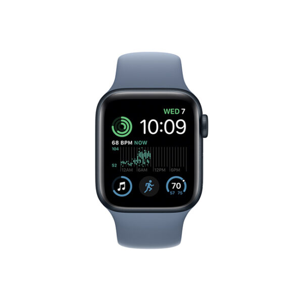 Apple Watch SE 2nd Gen 40MM Midnight Aluminum GPS – Slate Blue Sport Band 1