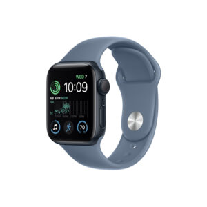 Apple Watch SE 2nd Gen 40MM Midnight Aluminum GPS – Slate Blue Sport Band