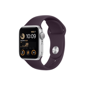 Apple Watch SE 2nd Gen 40MM Silver Aluminum GPS – Elderberry Sport Band