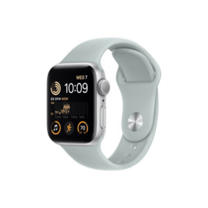Apple Watch SE 2nd Gen 40MM Silver Aluminum GPS – Succulent Sport Loop Band
