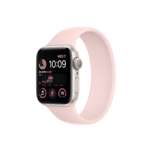 Apple Watch SE 2nd Gen 40MM Starlight Aluminum GPS – Chalk Pink Solo Loop Band