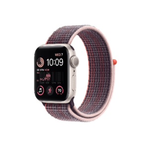 Apple Watch SE 2nd Gen 40MM Starlight Aluminum GPS – Elderberry Sport Loop Band