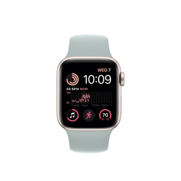 Apple Watch SE 2nd Gen 40MM Starlight Aluminum GPS – Succulent Sport Band 1