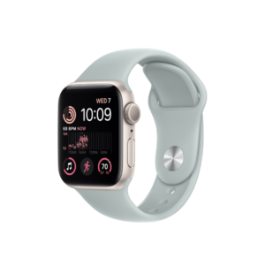 Apple Watch SE 2nd Gen 40MM Starlight Aluminum GPS – Succulent Sport Band