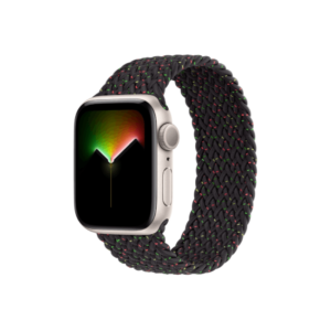 apple watch se 2nd gen 40mm starlight aluminum gps black unity braided solo loop band