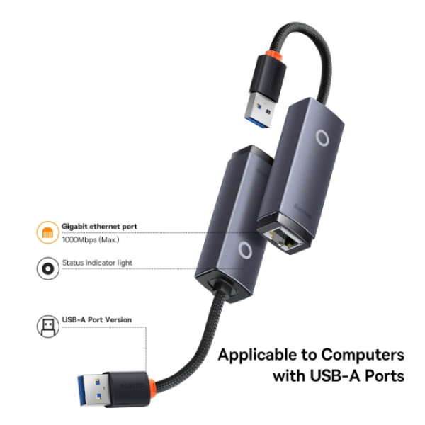 Baseus Lite Series RJ45 LAN Port Ethernet Adapter 2